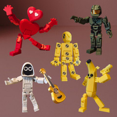 Articulated Master Chief, Peely, Boywithuke, Heart Man, Blank Man, 3D Printed