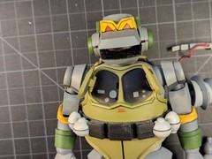 TMNT NECA loose CARTOON THE MIGHTY METALHEAD COMPLETE LOOSE