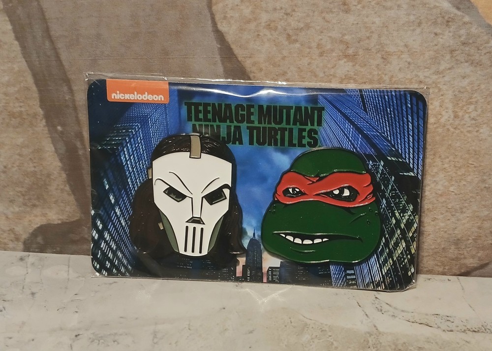 NECA TMNT Casey Jones & Raphael Pin Set Loot Crate Exclusive