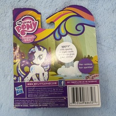 My Little Pony G4 FiM Rainbow Power Rarity Silver Tinsel NEW