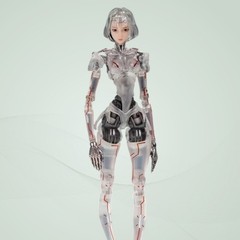 Female AI Agent Maiden Type C1 Transparent Ver. 1/12 Action Figure 17cm Statue