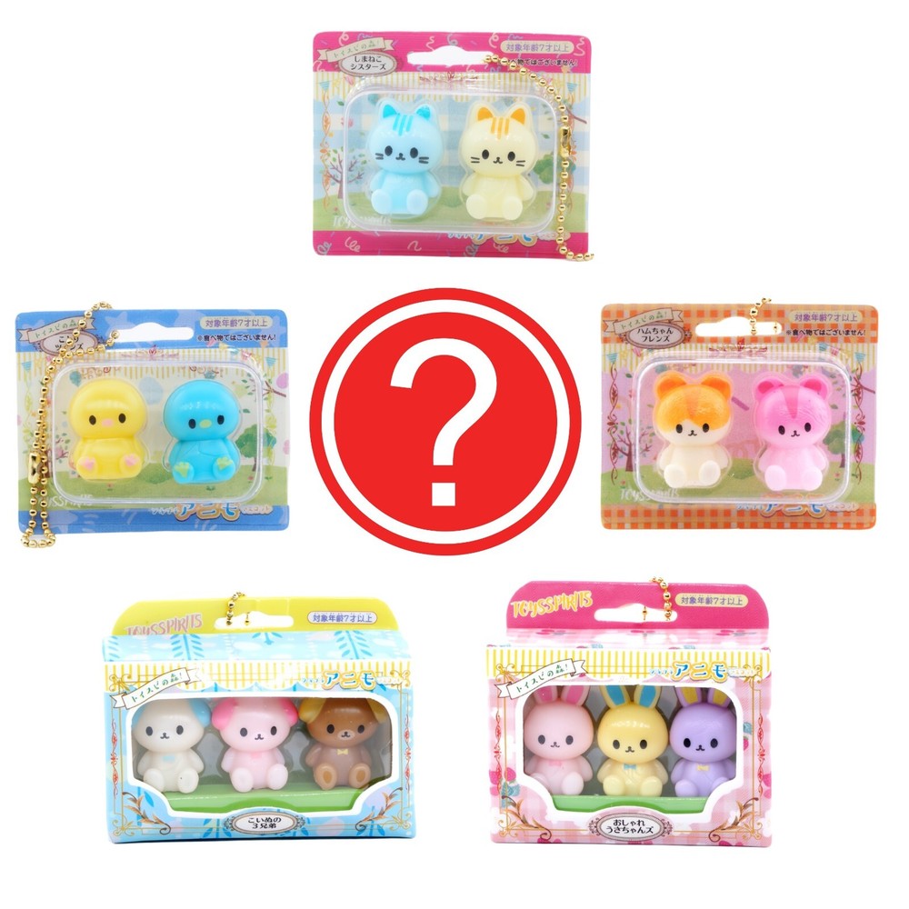 Blind Box Japan Cute Tiny Toy Animal Cat Bunny Dog Box 1 Random Mini Figure