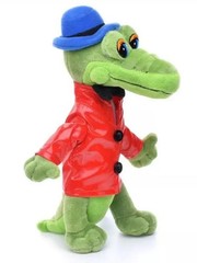 Gena the Crocodile Toy Russian Cartoon Singing Plush Toy Cheburashka Чебурашка