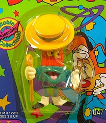 Bend-Ems☆1994 JusToys☆Disney Figure Set☆BONKERS, FALL APART RABBIT, TOON LIGHT