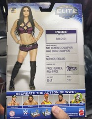 Mattel WWE Paige Elite Collection Series 34 Action Figure Autographed Brand New