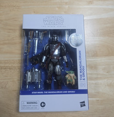 Star Wars Black Series #01 Mandalorian & Grogu Deluxe First Edition White Box C