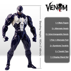 Mess Toys Venom Lethal Neighbor 1/12 Scale Symbiote Action Figure Toy