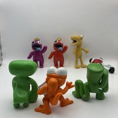 Lot Of 8 Rainbow Friends Phatmojo Purple Blue Green Orange Red White