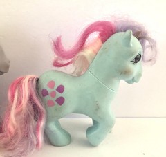 Vintage Lot Of 6 My Little Pony All Say Hong Kong Or China On Foot Hasbro 84-87