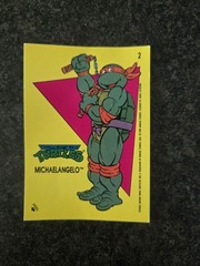 Teenage Mutant Ninja Turtles 11 Sticker Lot, 5 Sticker Card, 4 Mirage Stickers