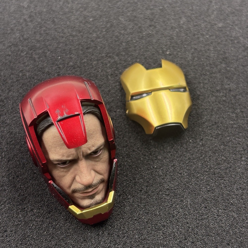 Head Mask Figure 1/6 Hot Toys HT MMS825 Iron Man Mark 3 Armor Suit Up Version