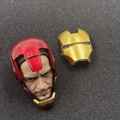 Head Mask Figure 1/6 Hot Toys HT MMS825 Iron Man Mark 3 Armor Suit Up Version