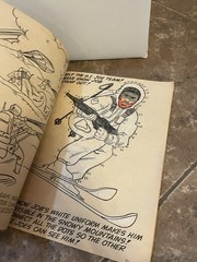 Vintage Gi Joe Coloring Book And Promotional VHS Tapes And Sgt Savage Backers