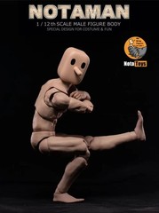 1/12 Notaman NT-0 Male Flexible Body Strong Muscular Square Head 16.5cm Figure