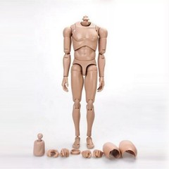 USA MX02-B 1/6 Male Soldier Super Flexible PVC Body Doll Fit 12in Action Figure