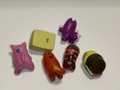 Lost Kitties Collectible Toy Figures Lot Of 7 Cat Figures