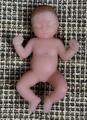 Lot of 2 NUDE Zuru 5 Surprise My Mini Baby Silicone 2.5-inch Collectible Doll