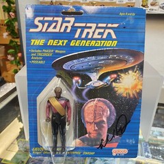 Galoob Star Trek TNG Michael Dorn (Worf) SIGNED AUTO AUTOGRAPH SEALED FIGURE