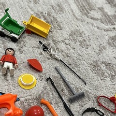 Unsearched Vintage Playmobil Figures And Accessories Lot Geobra 1974-1992 Parts