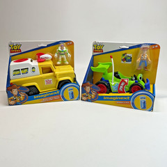 Woody + Buzz SET 2 Toy Story IMAGINEXT Disney PIXAR Truck RACE CAR Fisher-Price.