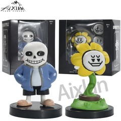 Aixlan UNDERTALE PVC Action Figure Flowey Sans Model Remastered Gift 7-8cm