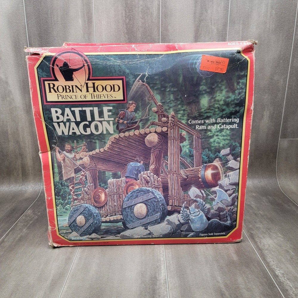 Kenner Robin Hood Prince Of Thieves Battle Wagon Brand New BOX NOT SO MUCH