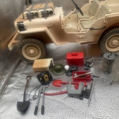 2002 Hasbro 1941 Willys MB Jeep 1:6 Scale 12” Figure Military Vehicle Vintage