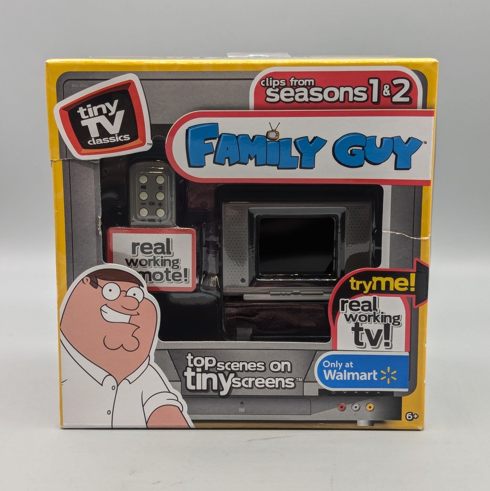 New 2021 Tiny TV Classics: FAMILY GUY Seasons 1 &2 w/ Remote