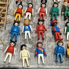 Unsearched Vintage Playmobil Figures And Accessories Lot Geobra 1974-1992 Parts