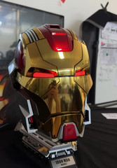 Iron Man MK17 Cosplay Helmet Wearable LED Mask Voice Touch Remote Control