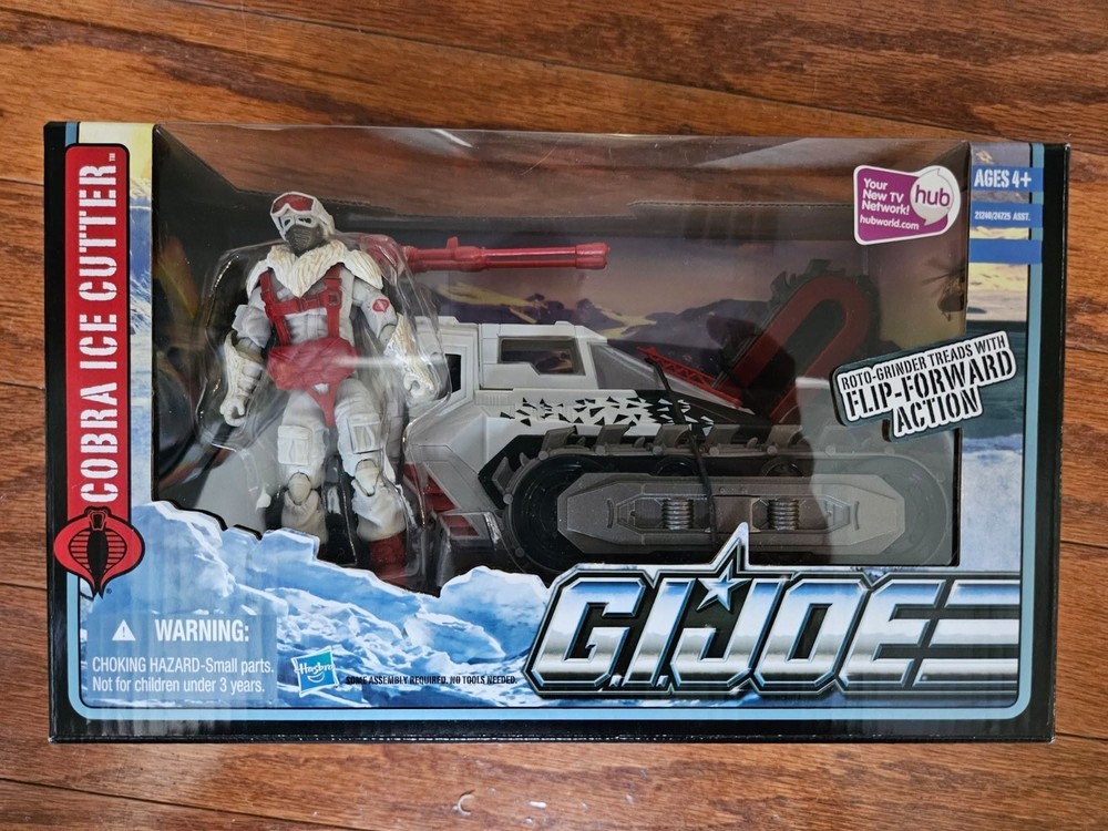 2010 GI Joe Cobra Ice Cutter with Snow Serpent MISB