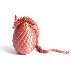 3D Printed Dragon Egg Model,Articulated Animals Figure,Fidget Toys Home Decor