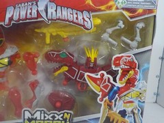 N A415 Power Rangers Dino Charge Mixx n Morph Red Ranger & T-Rex Zord Action Fig