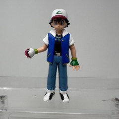 Pokemon Ash Ketchum Figure Tomy Monster Catcher Trainer Vinyl Figurine 5″ 1998