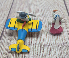 Plastoy Babar Figures Toys Lot of 2 Babar Celeste Elephant 3″ 2006