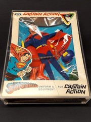 CAPTAIN ACTION IDEAL UNIFORMS SETS THIS SALE IS FOR A EMTY ACRYLIC CASE NO TOYS