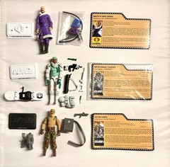 GI Joe Collectors Club Loose Lot Complete Iceberg, Rock N Roll, & Dr Mindbender