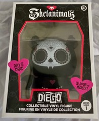 Skelanimals Day Of The Dead DIEGO The Bat Vinyl Figure Series 1 Hasbro – New