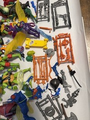 Lot of 25 TMNT Mutant Mayhem Action Figures + Weapons Accessories