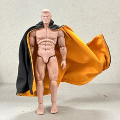 SU-C-YB: 1/12 scale Black Yellow Wired cape for 6″ action figure