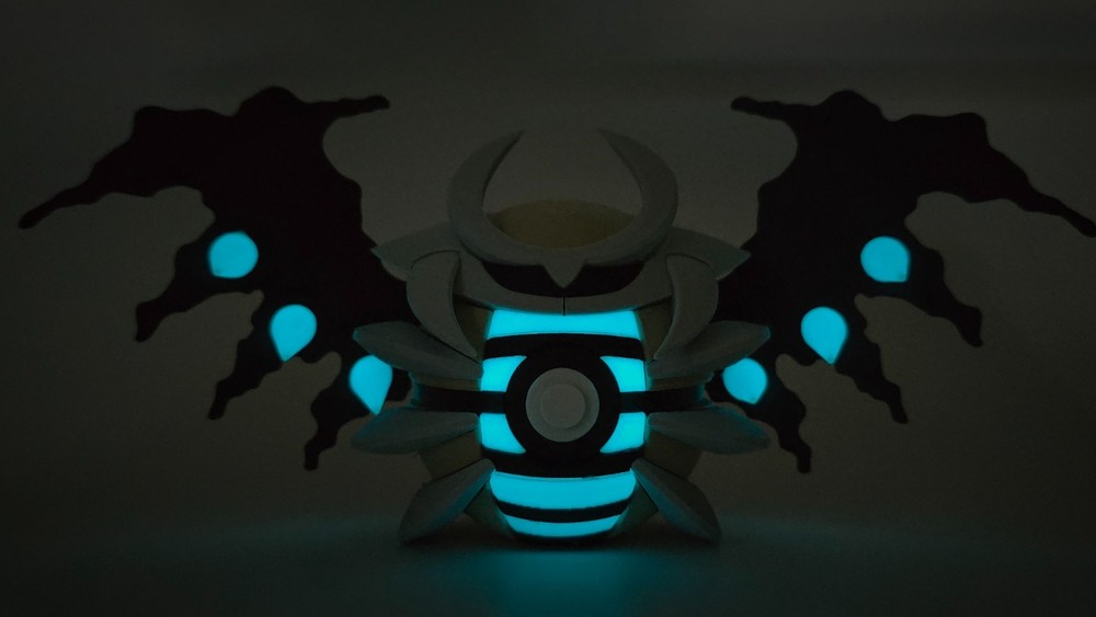 Shiny Giratina (Glow in Dark) | Themed 3D Printed Pokéball | #0487 Giratina
