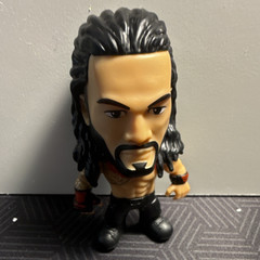 WWE Roman Reigns Wrestling Action Figure Stylized Mini Plastic Black Beige