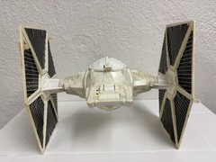 Imperial Tie-Fighter (White) 1978 Kenner Star Wars, missing 1 battery contact