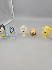 Bluey Friends And Family Poseable Action Figures Lot Of 12 Characters