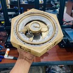 Archimedes Dial (Painted) – (Life Size – 1:1 Scale)