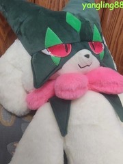 Refined 80cm Stuffed Meowscarada Plush Doll Game Toy Collect Decor Gift Handmade