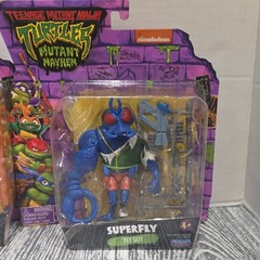 Playmates Toys TMNT Mutant Mayhem Splinter & Superfly Figure Set w/ Accessories