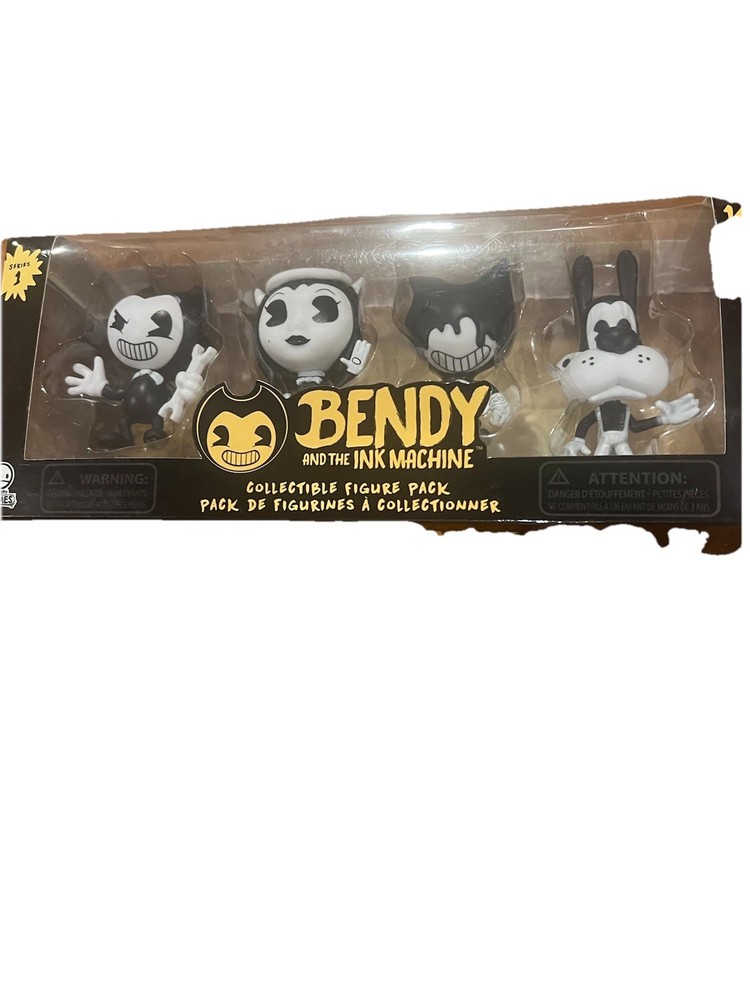 New in Box Bendy and the Ink Machine Series 1 Collectible Vinyl Figure 4-Pack
