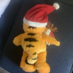 Garfield & Odie Macy’s 25 Years Christmas Plush Cat Dog 18″ Book Included