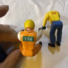 Lot of 2 Fisher Price Adventure People Race Car Driver Guys Vintage Rare Origina